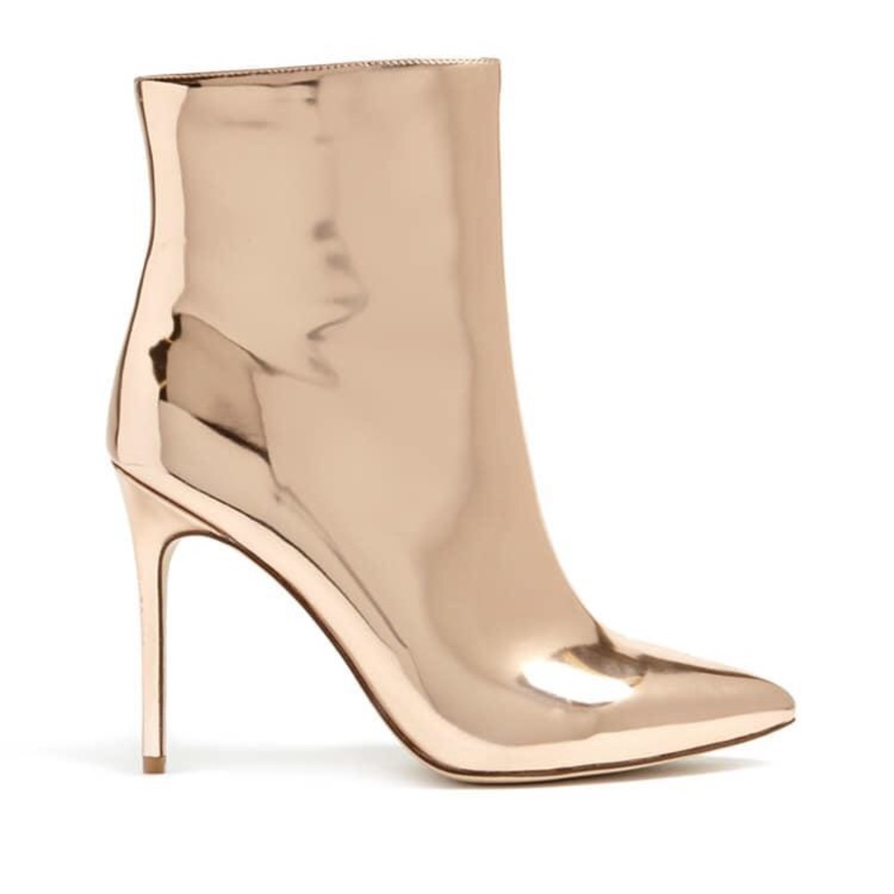 Meshki Forever 21 rose gold metallic boots